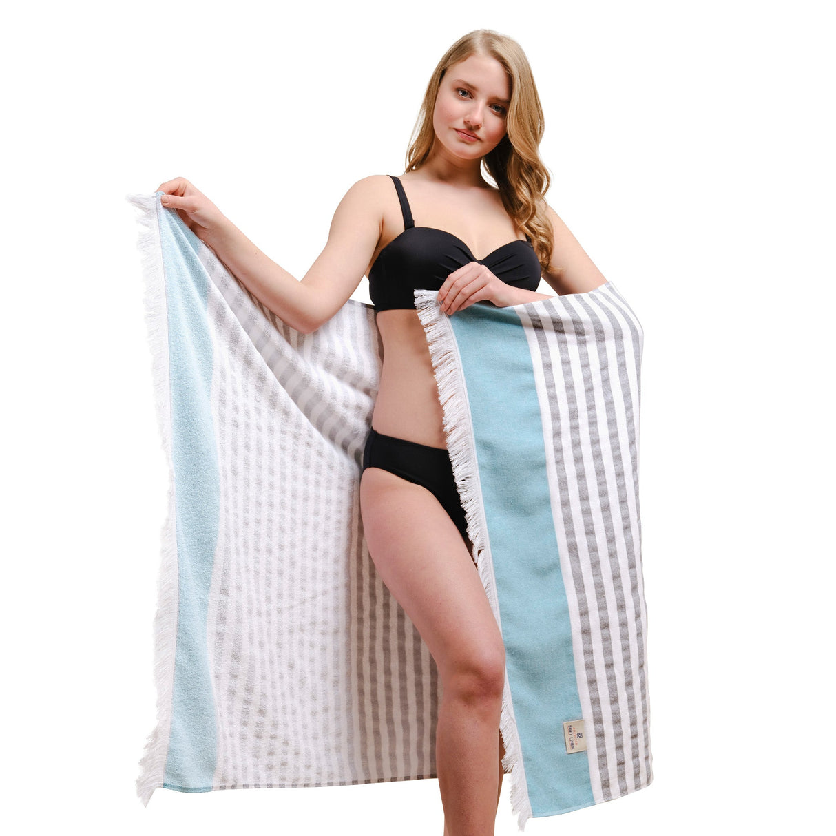 Mediterranean 100% Cotton Turkish Peshtemals, 35" x 60",  Modern & Traditional Turkish Bath Towels