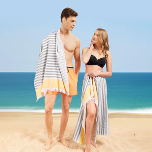 Mediterranean 100% Cotton Turkish Peshtemals, 35" x 60",  Modern & Traditional Turkish Bath Towels