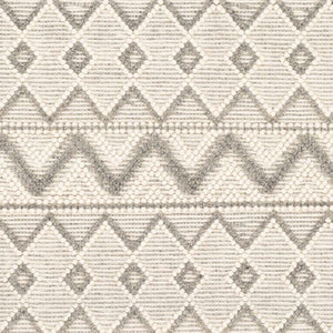Whittington Gray&Cream Wool Rug - Clearance