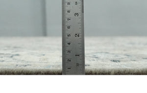 Custom Made Antique Distressed Brown and Beige Hand Knotted Traditional Oriental Oushak Wool Area Rug