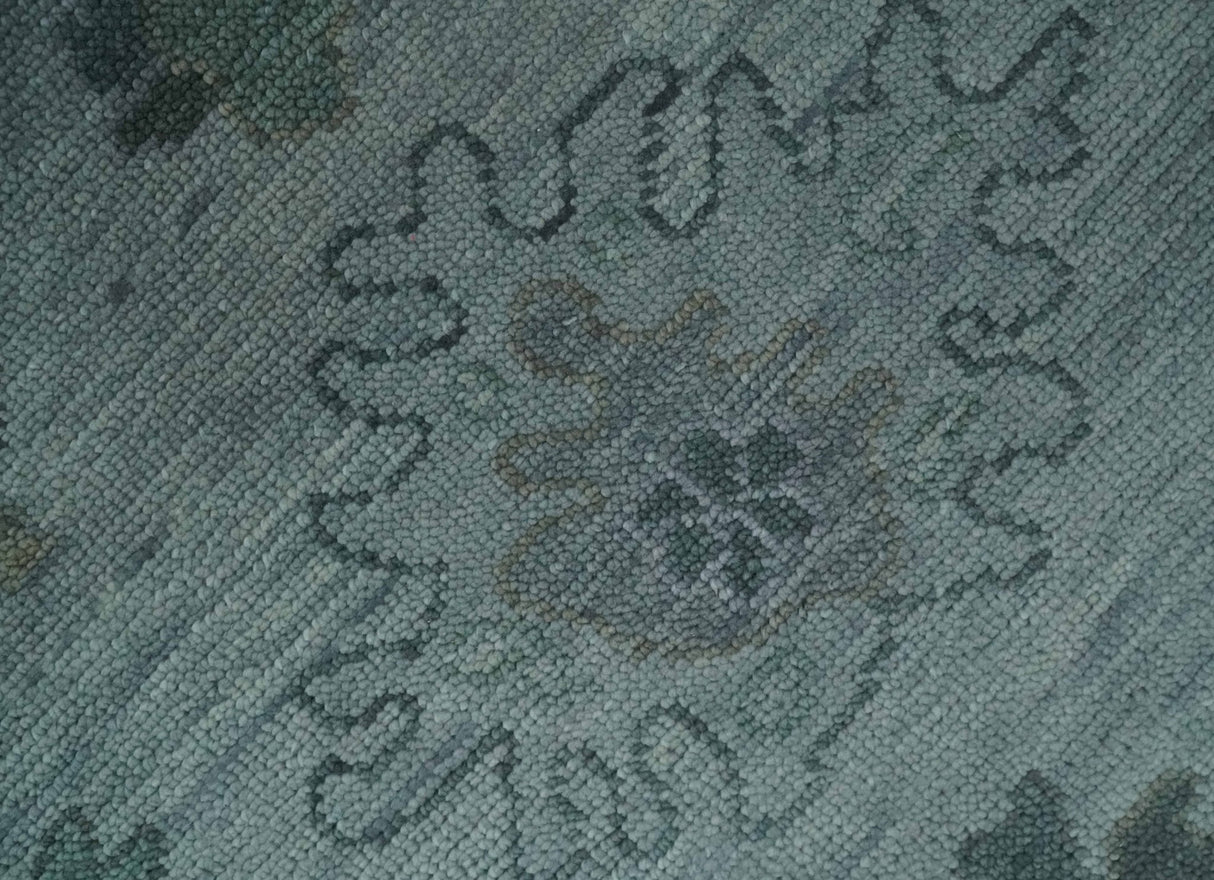 Antique look Bluish Gray Hand knotted Traditional Oushak Multi Size wool area Rug