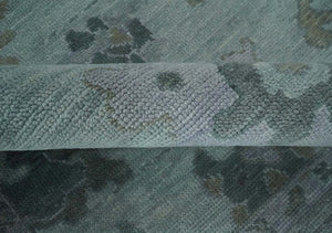 Antique look Bluish Gray Hand knotted Traditional Oushak Multi Size wool area Rug