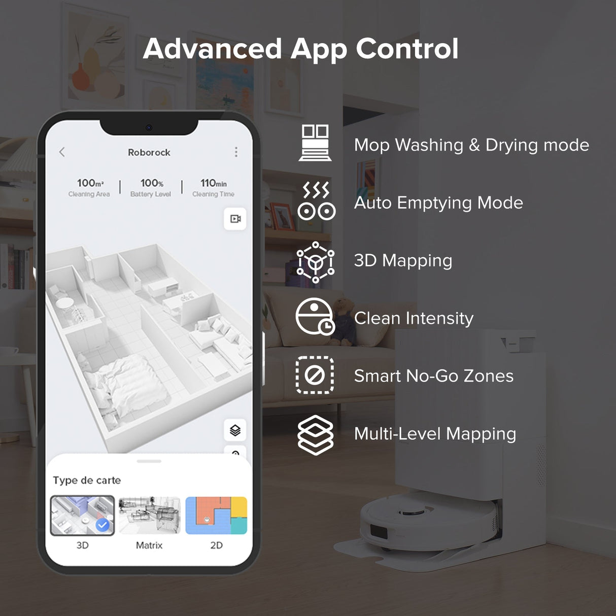 【Certified Refurbished 90% New】Roborock Qrevo Robot Vacuum with Multifunctional Dock