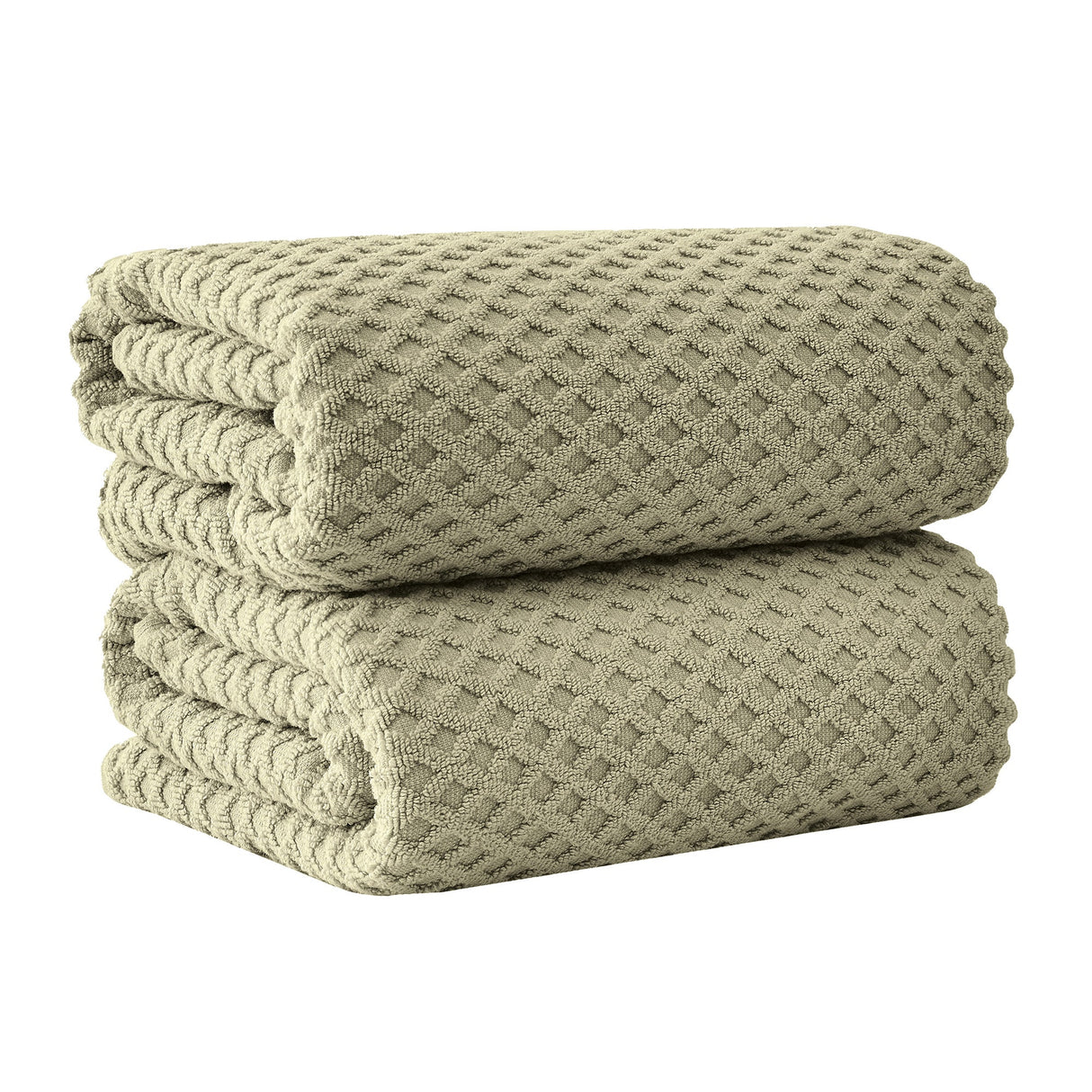 Cotton Diamond Waffle Weave Bath Towel Set - Grayson Collection
