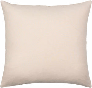 Aqil Beige Corduroy Patchwork Accent Pillow