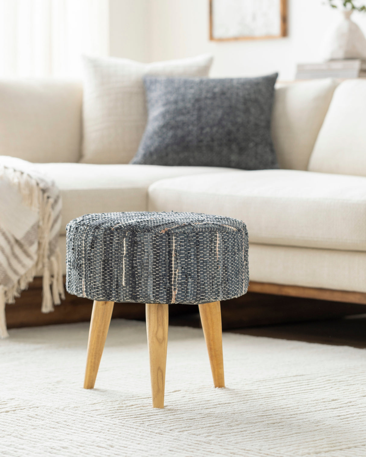 Hyvinkaa Dark Green Ottoman