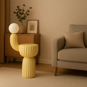Cactus Bedside Table + Lamp