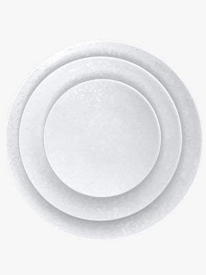 REACTIVE DINNERWARE //  SET OF 4 IN WHITE