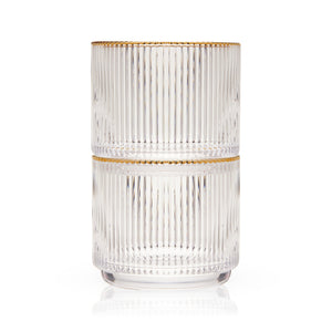 Meridian Crystal Lowball Tumblers Set of 2