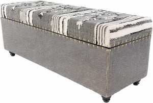 Gaspoltshofen Charcoal Ottoman