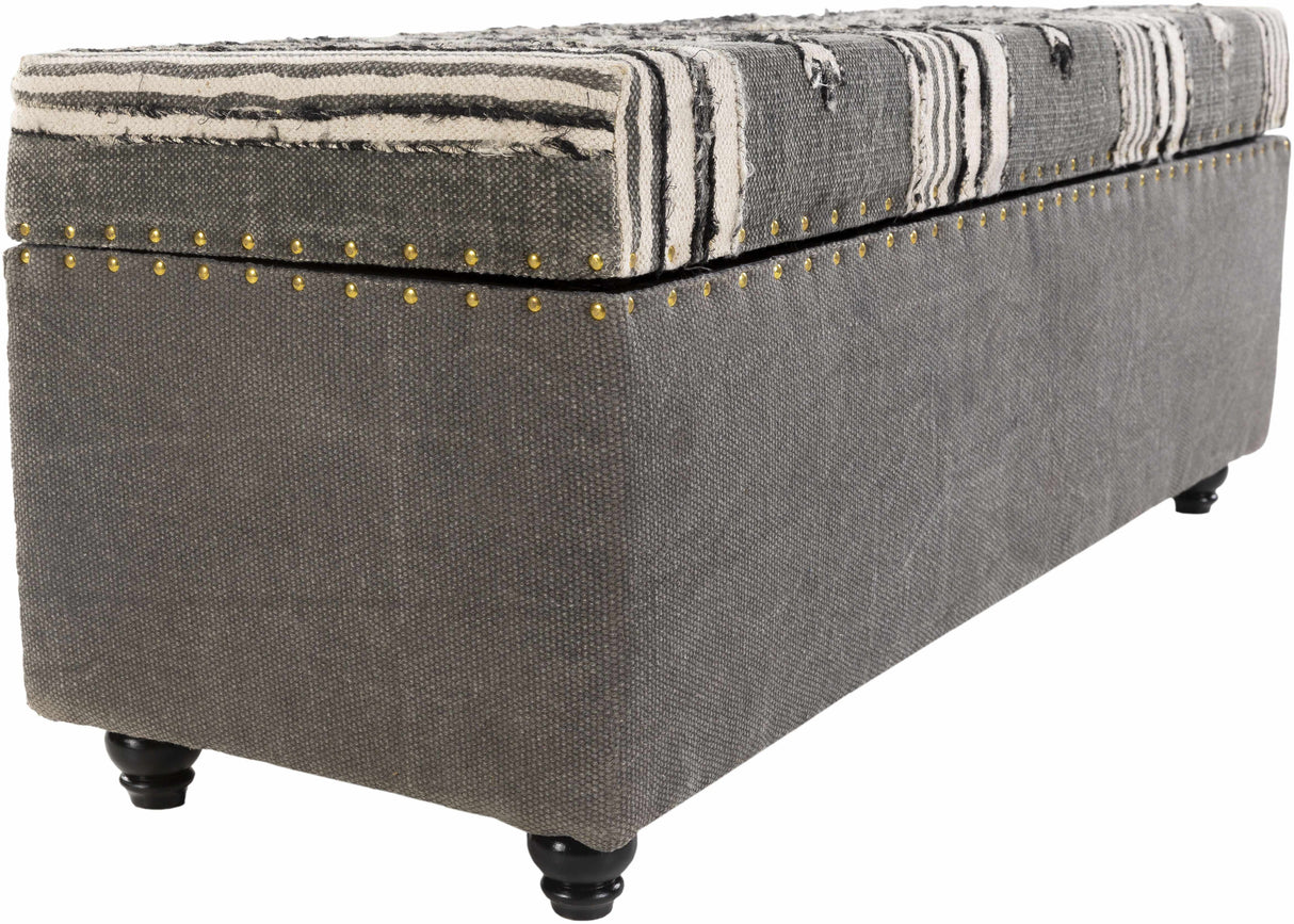 Gaspoltshofen Charcoal Ottoman