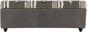 Gaspoltshofen Charcoal Ottoman