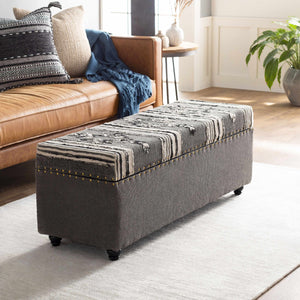 Gaspoltshofen Charcoal Ottoman