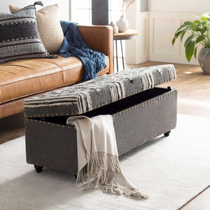 Gaspoltshofen Charcoal Ottoman