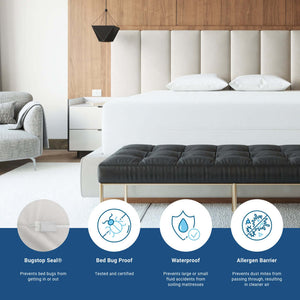 Bargoose Heavy-Duty 6-Gauge Vinyl Mattress Encasement | Waterproof, Bed Bug Proof & Zippered Protector
