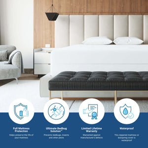 Bargoose Bed Bug Proof Zippered Mattress Encasement | Waterproof, Hypoallergenic Protector for Home & Commercial Use