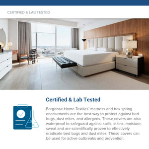 Bargoose Elite Zippered Mattress Encasement — Waterproof, Bed Bug-Proof