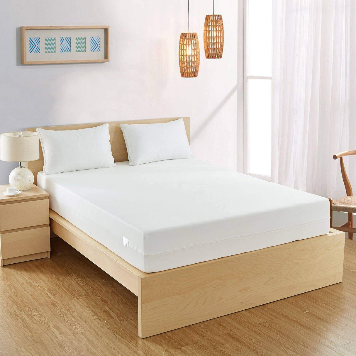 Bargoose BedBug Solution™ Zippered Stretch Knit Box Spring Protector