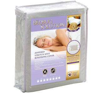 Bargoose BedBug Solution™ Zippered Stretch Knit Box Spring Protector
