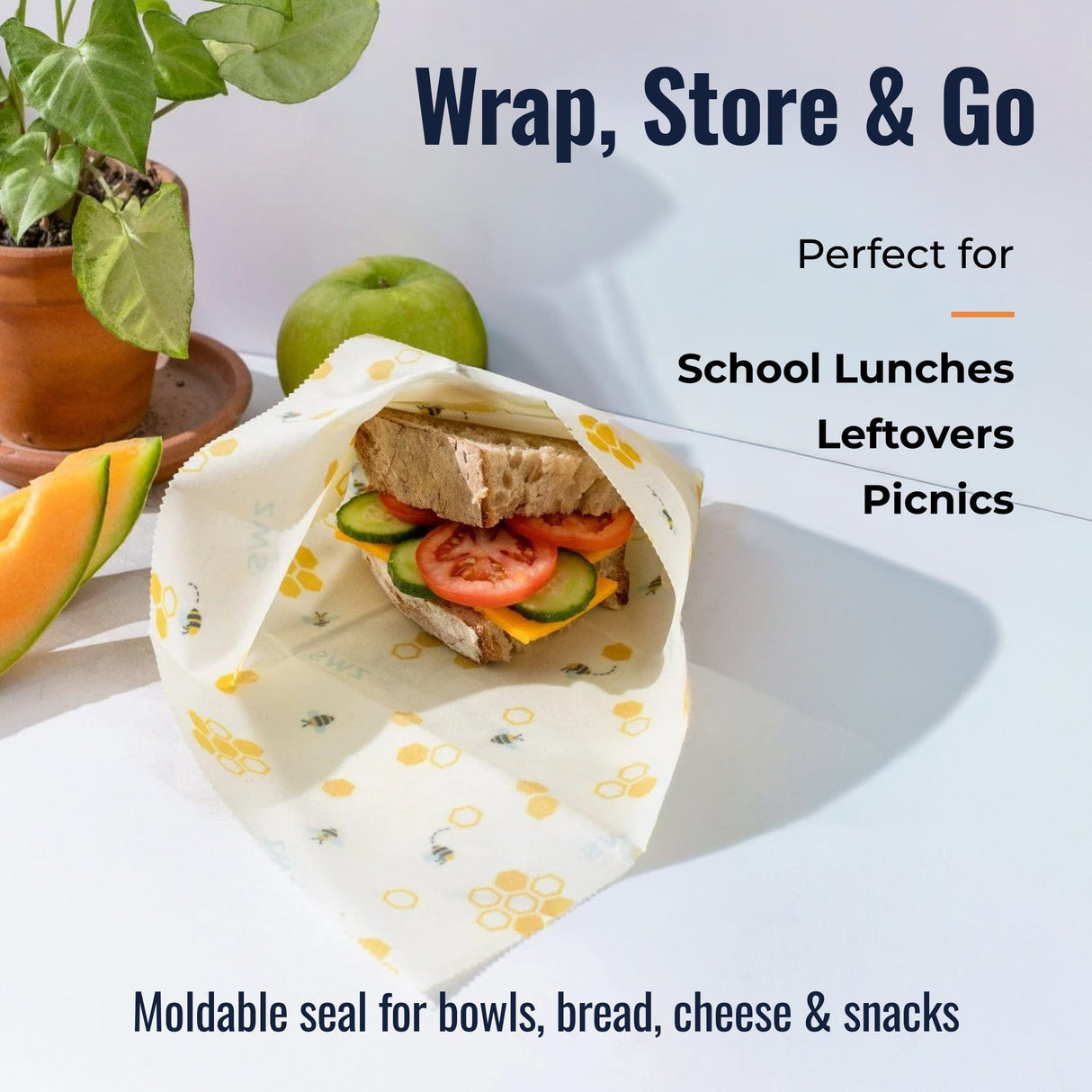 Beeswax Wraps – Plastic-Free Food Storage