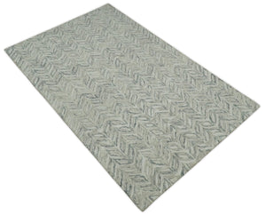 Custom Made Hand Tufted Modern Scandinavian Wool Rug