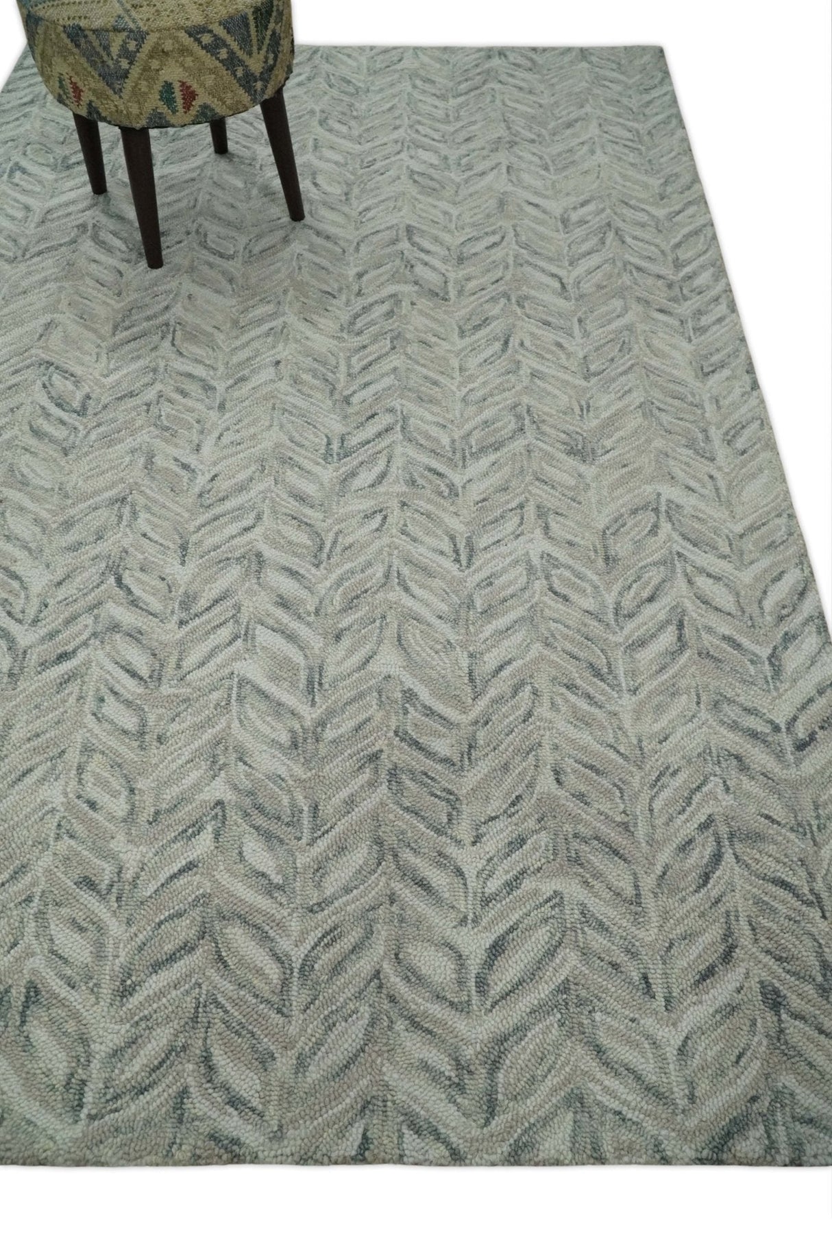 Custom Made Hand Tufted Modern Scandinavian Wool Rug