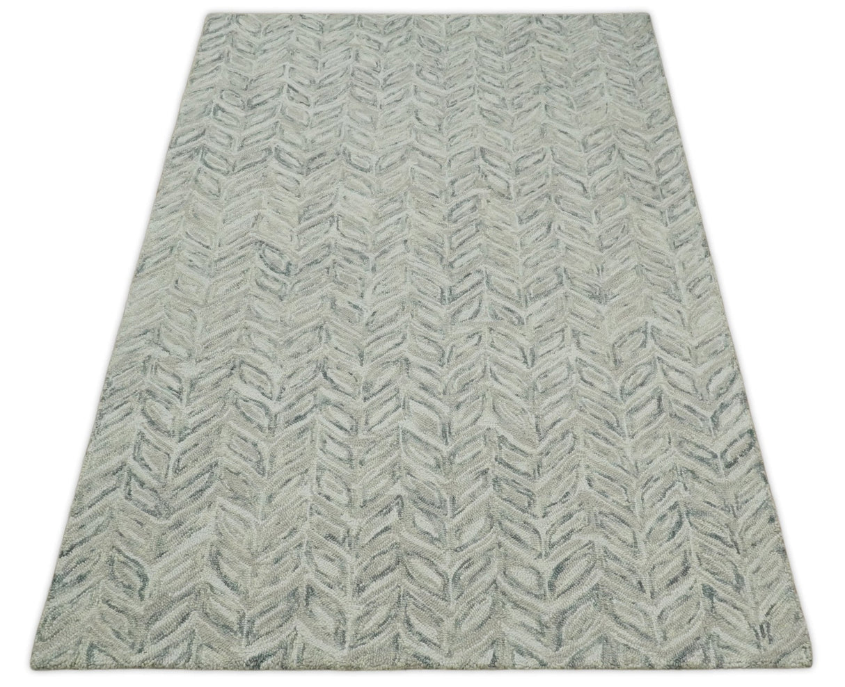 Custom Made Hand Tufted Modern Scandinavian Wool Rug