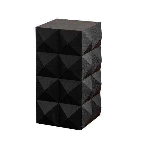 24" Height Three-dimensional Embossed Pattern Design Retro Coffee Table MDF Retro Furniture