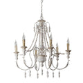 Billiter 6 Light Wood Gray Chandelier