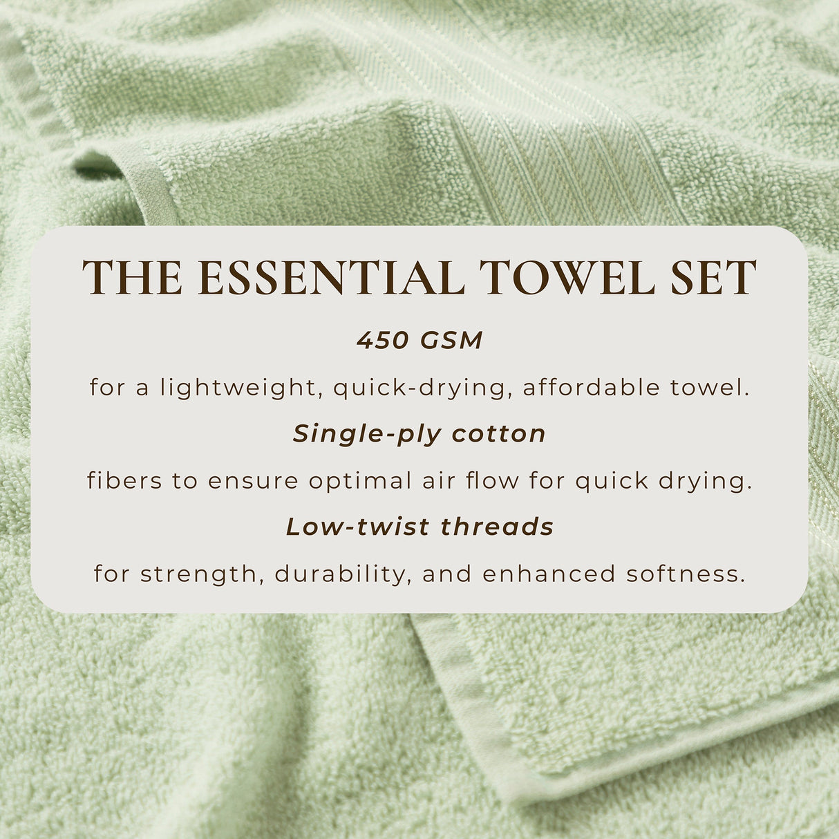 Cotton Terry Bath Towel Set - Cooper Collection