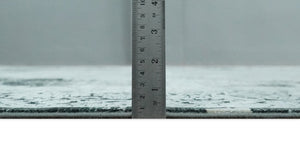 Black, Beige and Silver Antique Finish, Vintage look, Art Silk Area Rug, Living Room Rug