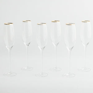 SIREN STEMWARE // CLEAR+GOLD