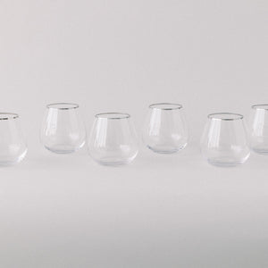 SIREN STEMWARE // CLEAR + PLATINUM