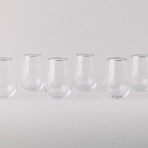 SIREN STEMWARE // CLEAR + PLATINUM