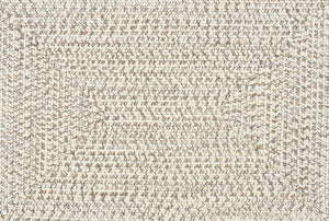 Beige Braided Faux Jute Rug