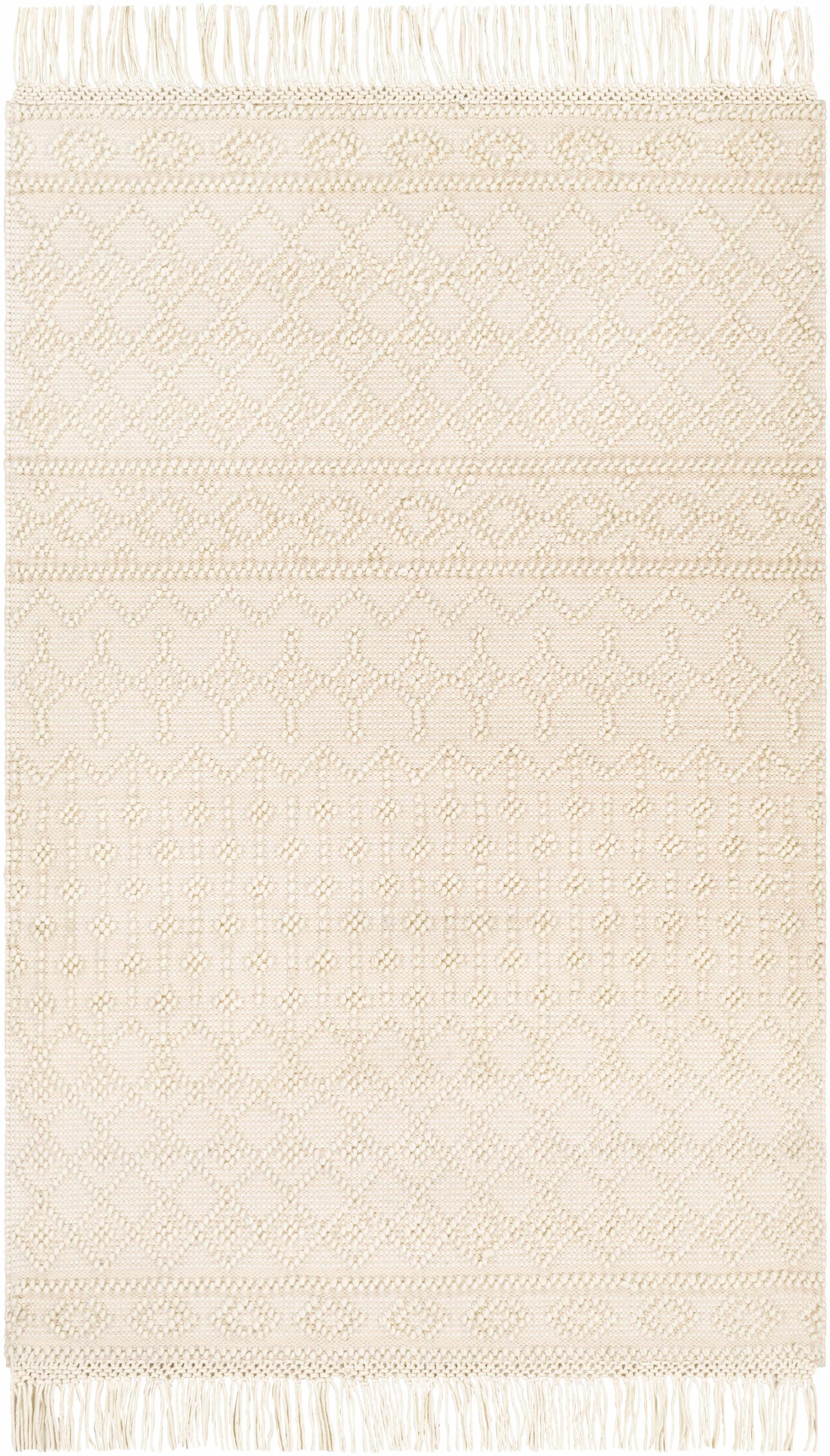 Brothers Beige Wool&Cotton Rug - Clearance