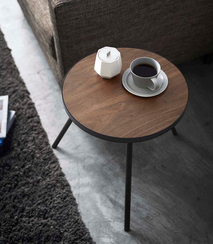 Side Table (20" H)  - Steel + Wood
