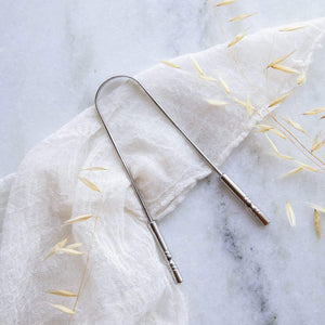 Tongue Scraper - Zero Waste Tongue Scraper, 100% Stainless Steel