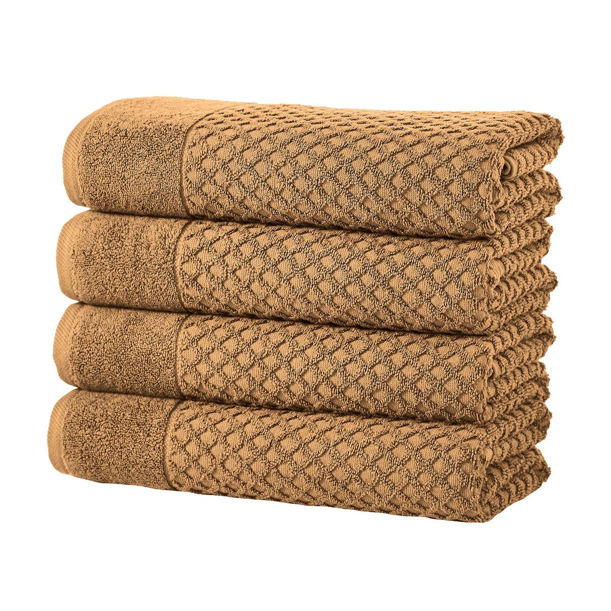 Cotton Diamond Waffle Weave Bath Towel Set - Grayson Collection