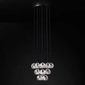Kristal Crystal Round Cluster Chandelier