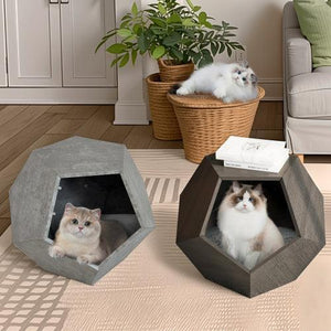 25.98'' Modern Pet Furniture Cat Carrier, Sofa Side Table, Planter MDF Multifunctional Furniture, Burmese Sumac