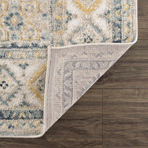 Brend Blue Medallion Area Rug - Clearance
