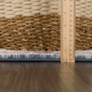 Brend Rust Medallion Area Rug - Clearance