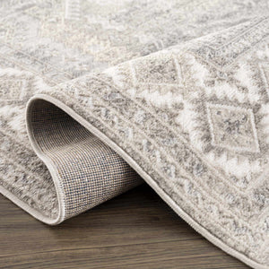 Brend Taupe Medallion Area Rug - Clearance