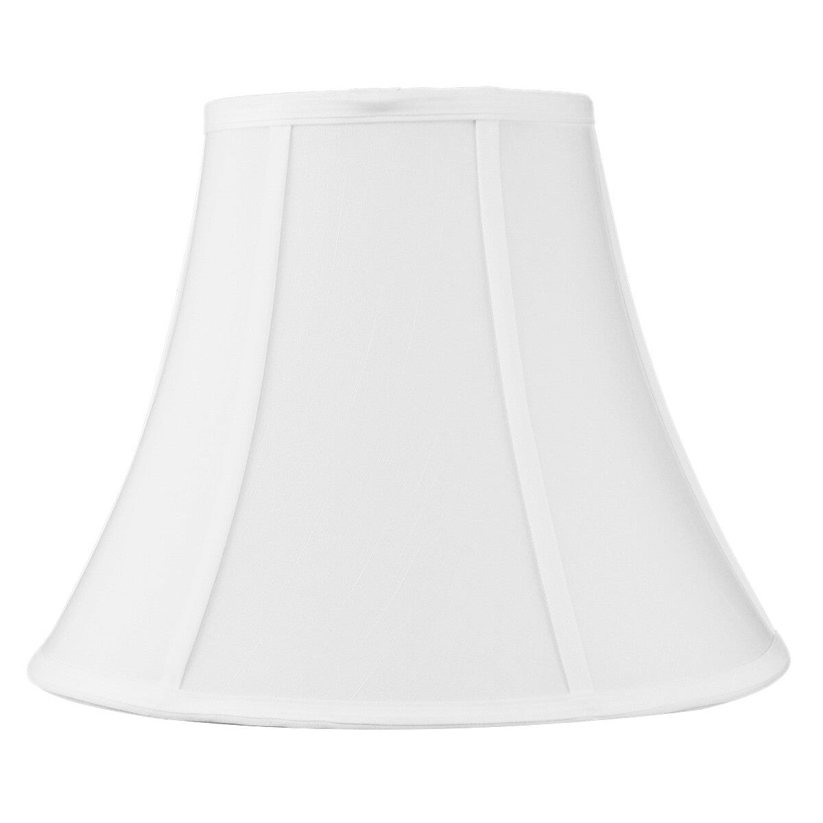 14"W x 11"H White Bell Shantung Lampshade