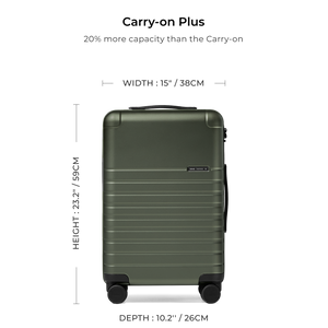 Essential Collection Suitcase Dark Olive Metallic