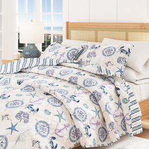 Azure Collection Coastal Quilt Set