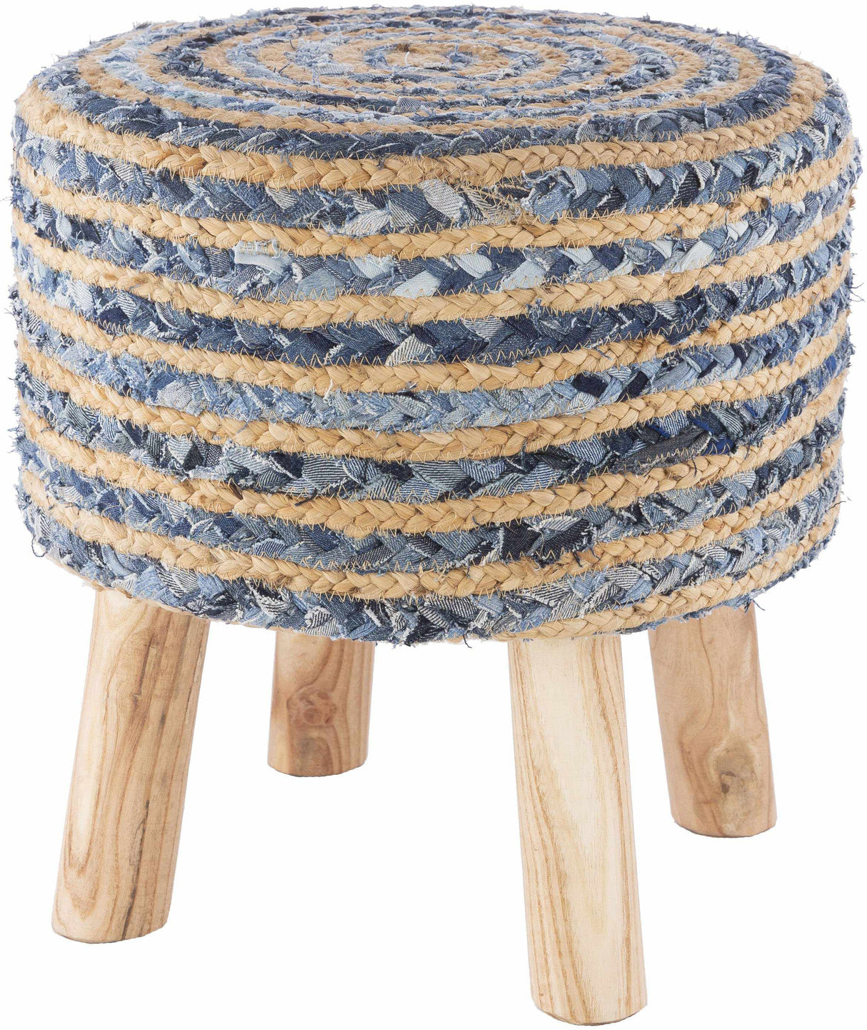 Hoogstraten Navy Ottoman