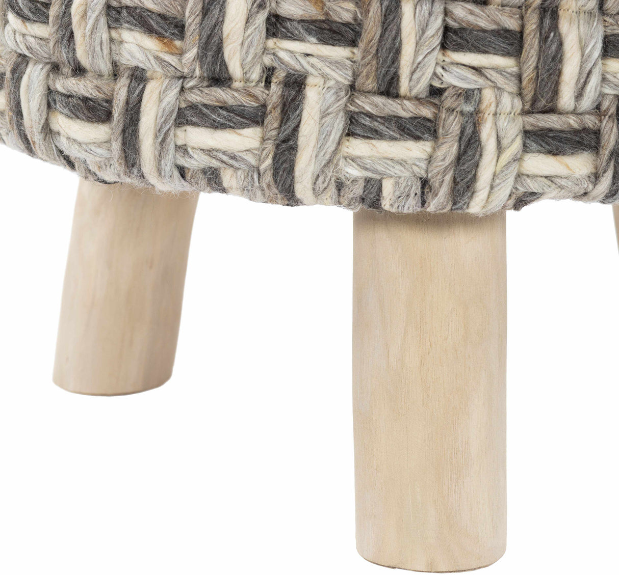 Oberalm Light Gray Ottoman