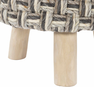 Oberalm Light Gray Ottoman
